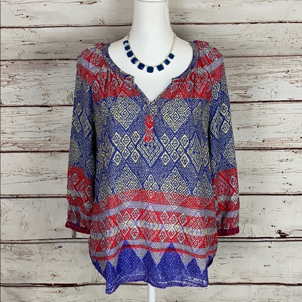Beach Lunch Lounge 3/4 sleeve Small Top